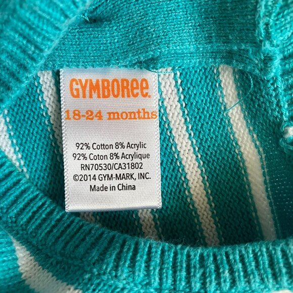 Gymboree Toddler Knit Dress 18-24M | Teal Green Birds GUC - Picture 5 of 16